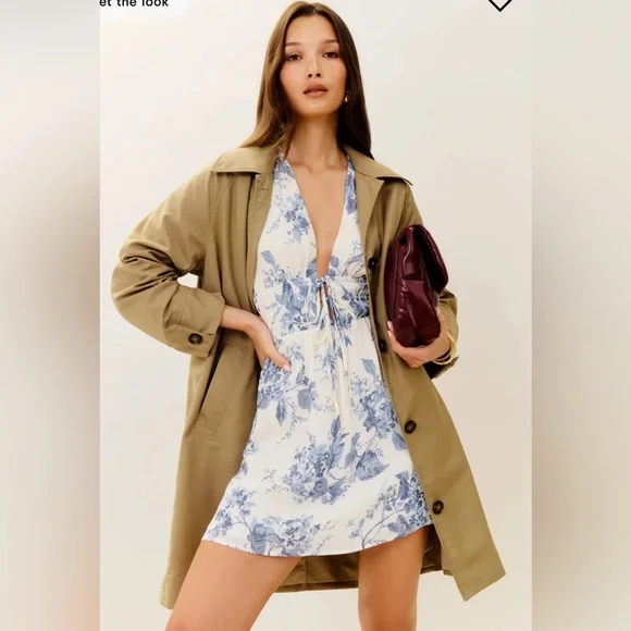 NWT Reformation Grady Mini Dress, Size 6